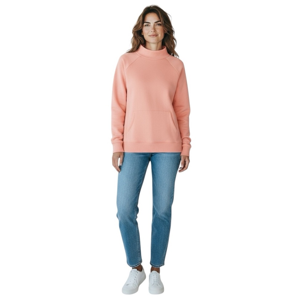 Fabletics Peach Zaylee Funnel Neck Long Sleeve Tunic size Small - Picture 4 of 12